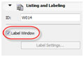 Label Window