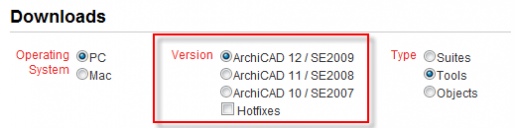 versions 515x128 ArchiCAD STAR(T) Edition 2009