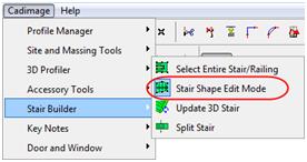 tss7 Editing the Shape of a Stair Builder Stair